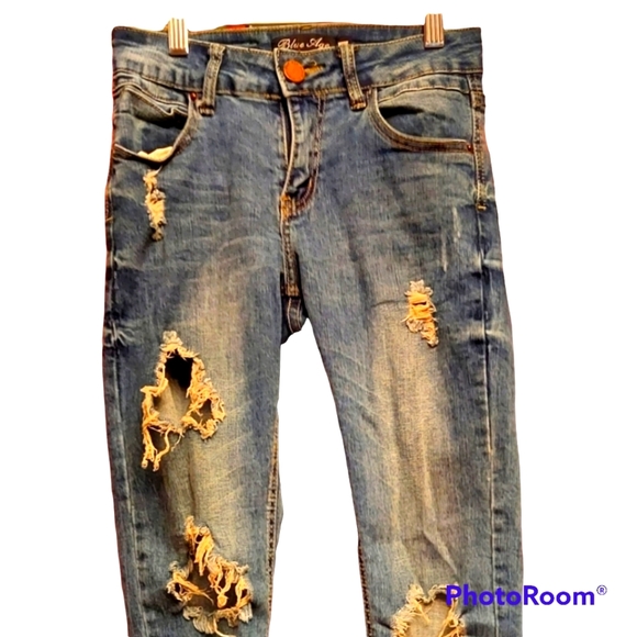 Blue Angel Denim - Distressed Blue Jeans Size 3
